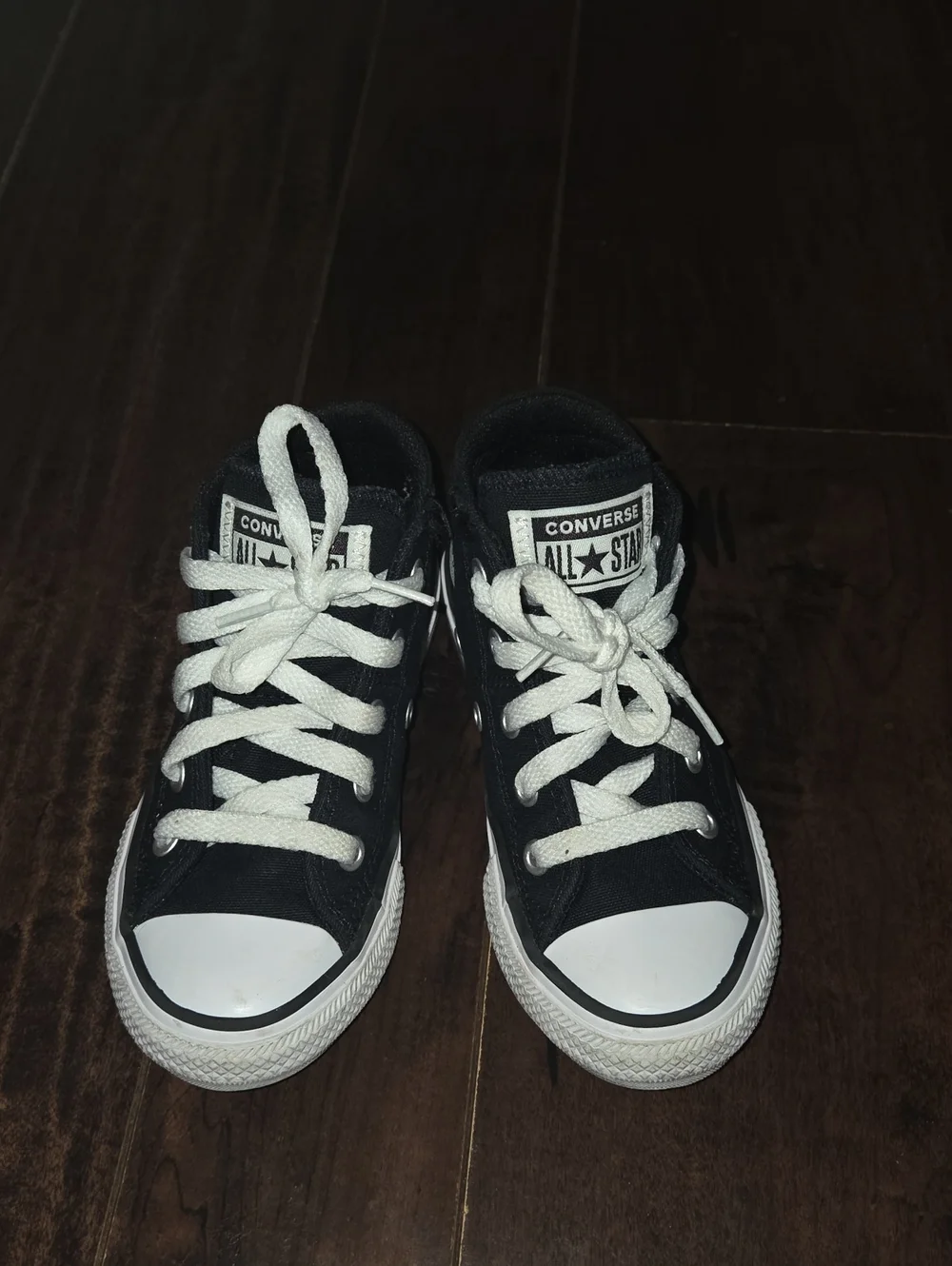 Converse Kids Black and White Low-Top Sneakers
